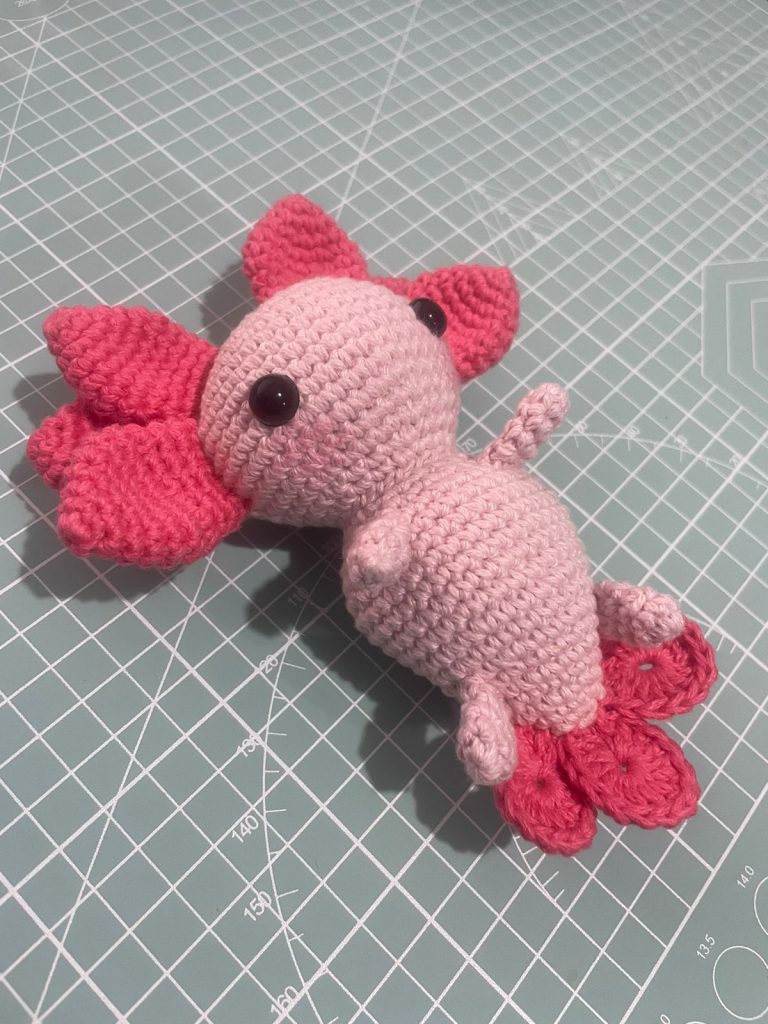 Ajolote amigurumi