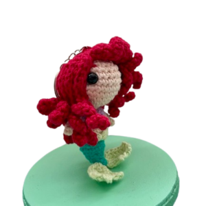 amigurumi de sirenita llavero