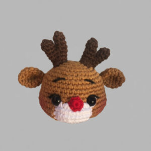 Amigurumi de Esfera Navidena de Reno