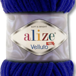 estambre chenille Alize Velluto azul oscuro