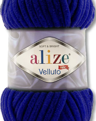 estambre chenille Alize Velluto azul oscuro