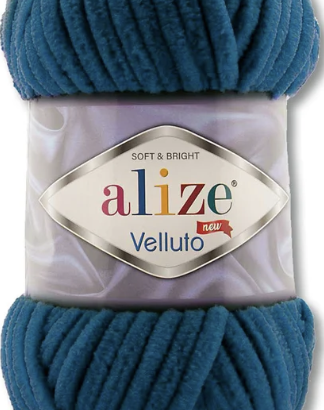 estambre chenille Alize Velluto Azul