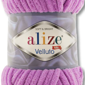 estambre chenille Alize Velluto orquídia