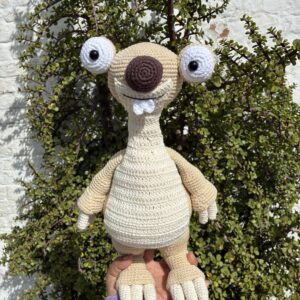 Amigurumi de Sid hecho con la técnica de Amigurumi