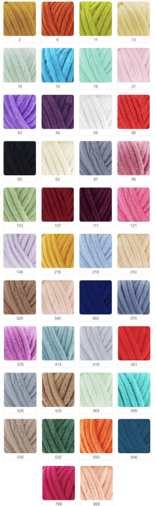 Estambre Chenille Alize Velluto
