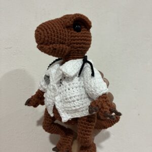 Amigurumi de Doctor Dinosaurio